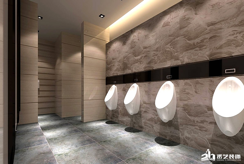 中国京安办公楼装修 洗手间设计